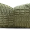 Unyqoos® Zachte Corduroy Kussensloop met Gestreept Patchwork Design voor Woonkamer