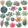 P-87213232815020-20260405140404.webp Unyqoos® Set van 20 Realistische Kunstvetplanten voor Decoratie en Creatief Gebruik