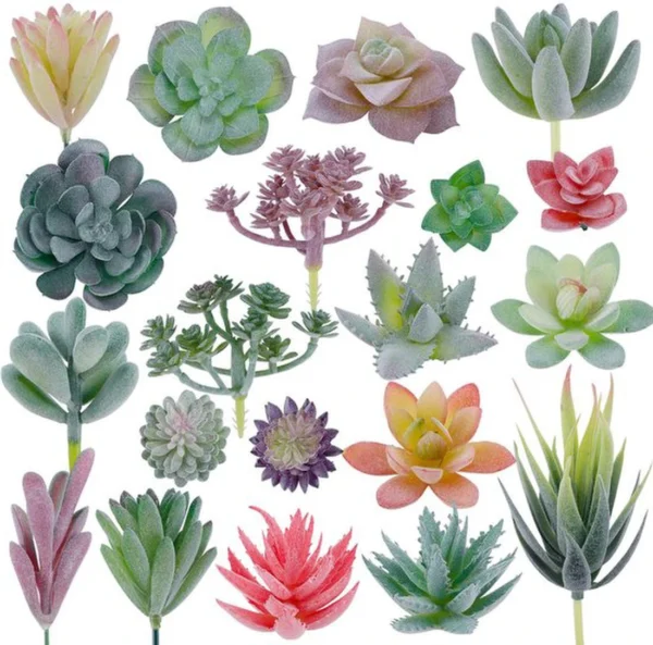 P-87213232815020-20260405140404.webp Unyqoos® Set van 20 Realistische Kunstvetplanten voor Decoratie en Creatief Gebruik