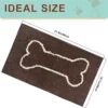 Unyqoos® Grijze antislip deurmat voor binnengebruik met patroon en wasbaar oppervlak