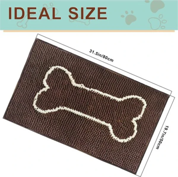 Unyqoos® Grijze antislip deurmat voor binnengebruik met patroon en wasbaar oppervlak