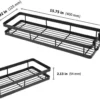 Unyqoos® Kruidenrek Set van 2 Stuks - Modern Metalen Wandrek voor Keuken en Badkamer