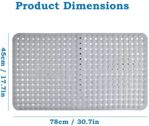 P-87213232831862-20260405135202.webp Unyqoos® Antislip douchemat met sterke zuignappen en snel drogend ontwerp voor badkamer