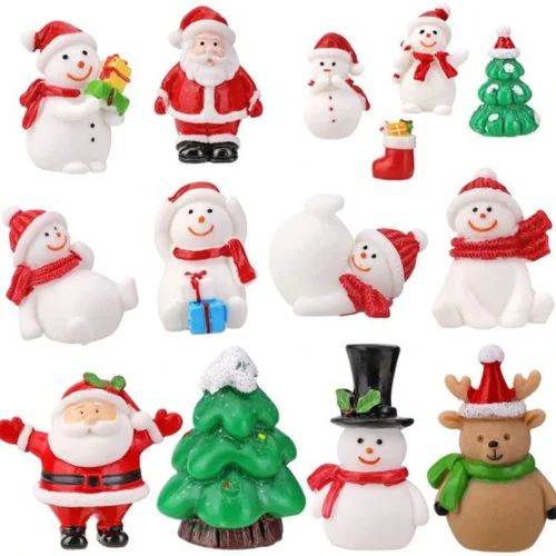 P-87213232839330-20260406092256.webp Unyqoos® Set van 14 Mini Kerstdecoraties voor Sprookjestuin en Poppenhuis