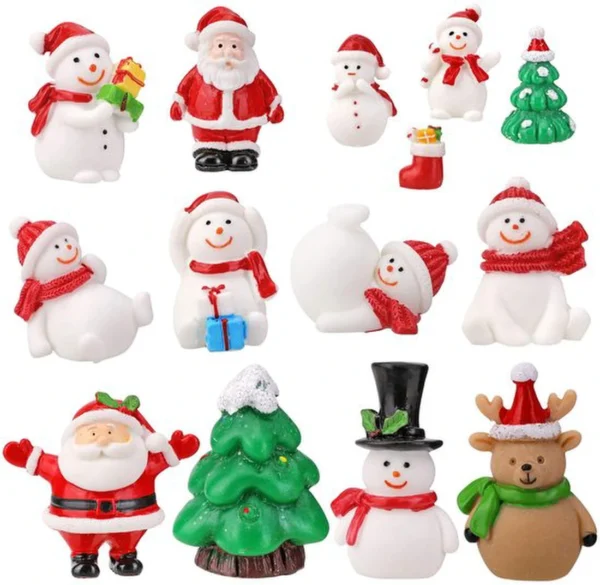 P-87213232839330-20260406092256.webp Unyqoos® Set van 14 Mini Kerstdecoraties voor Sprookjestuin en Poppenhuis