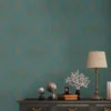 Unyqoos® Klassiek blauw en goud vliesbehang met barokmotief voor iedere ruimte