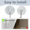 P-87213232857394-20260406120819.webp Unyqoos® Set van 40 sterke transparante zuignappen met haken voor veelzijdig gebruik