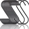 P-87213232860710-20260406120856.webp Unyqoos® Set van 20 zwarte metalen S-haken voor veelzijdig gebruik in huis en kantoor