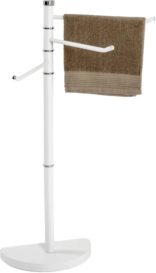 P-87213232863234-20260405181352.webp Unyqoos® Moderne crèmekleurige handdoekhouder met draaibare stangen van metaal
