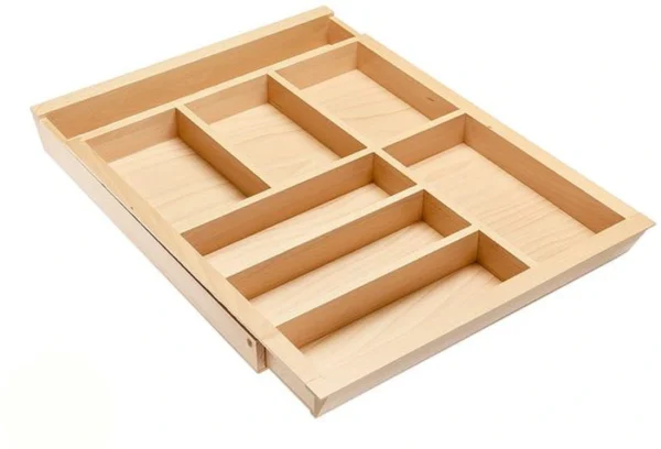 P-87213232890650-20260406095303.webp Unyqoos® Verstelbare houten besteklade inzet voor keukenladen van 600-1000 mm breed
