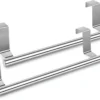P-87213232895390-20260405183105.webp Unyqoos® roestvrijstalen handdoekhouder voor kastdeur in set van twee