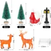 P-87213232895535-20260406092356.webp Unyqoos® Set van 24 Miniatuur Kerstfiguren voor Feestelijke Tafeldecoratie