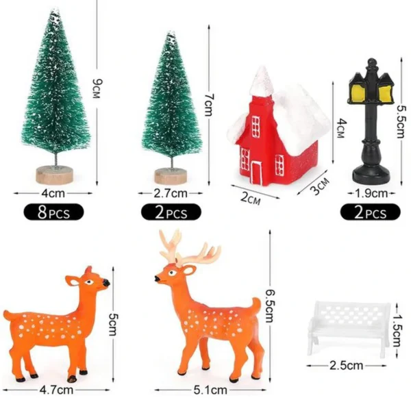 P-87213232895535-20260406092356.webp Unyqoos® Set van 24 Miniatuur Kerstfiguren voor Feestelijke Tafeldecoratie