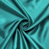 Unyqoos® Elegant satijnen dekbedovertrek set met kussensloop in glanzend turquoise