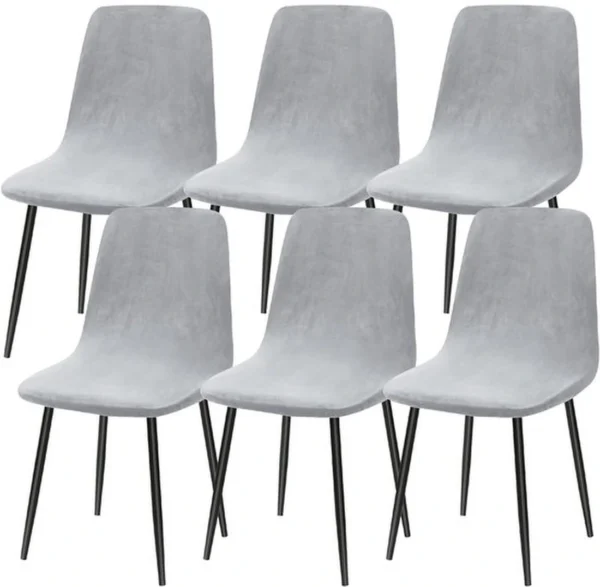Unyqoos® Stretchbare en stijlvolle fluwelen stoelhoezen set voor diverse stoelen en gelegenheden