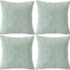 Unyqoos® Set van 4 stijlvolle decoratieve kussenslopen in diverse kleuren en patronen