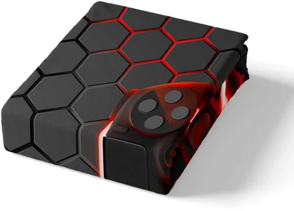 Unyqoos® Gamer Themed Beddengoedset voor Jongens met 3D Design en Geometrisch Patroon