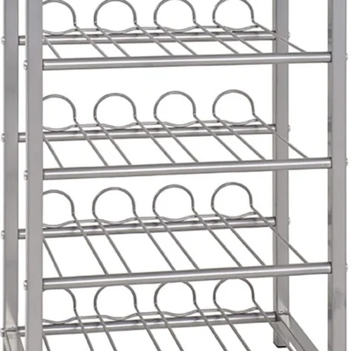 P-87213232931850-20260406110402.webp Unyqoos® Stalen flessenhouder met vijf planken voor 35 flessen opslaan