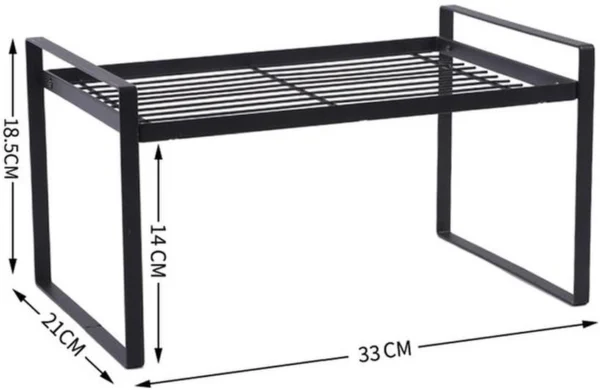 Unyqoos® Praktische En Ruimtebesparende Keukenkast Organizer Met Antislipmat Voor Meerdere Toepassingen