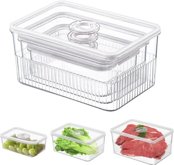P-87213232950040-20260406095015.webp Unyqoos® Set van 3 veelzijdige vershouddozen met deksel voor koelkast en vriezer