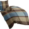 Unyqoos® Luxe katoenen dekbedovertrekset met kussensloop in warme mokkatint