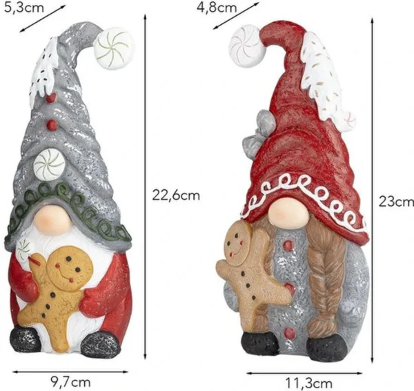 P-87213232973817-20260406092500.webp Unyqoos® Set van twee decoratieve kabouters met peperkoek voor binnen en buiten
