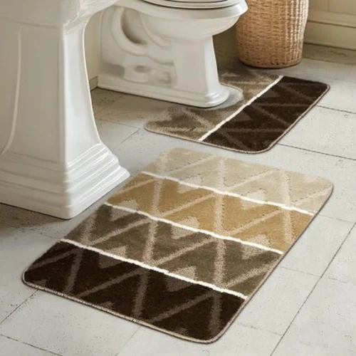 P-87213232979230-20260405134258.webp Unyqoos® Set van twee luxe badmatten met antislip en 3D-effect voor badkamercomfort