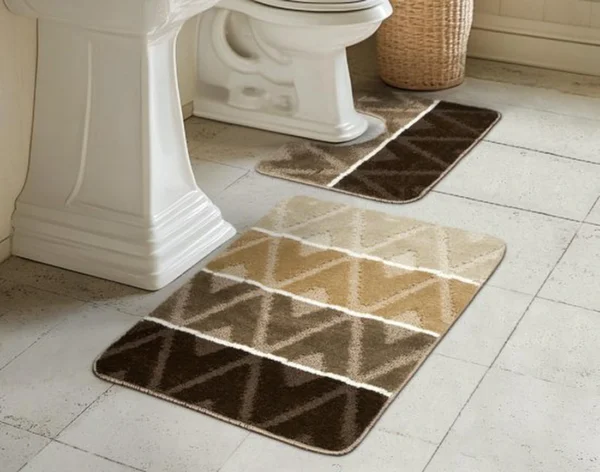 P-87213232979230-20260405134258.webp Unyqoos® Set van twee luxe badmatten met antislip en 3D-effect voor badkamercomfort