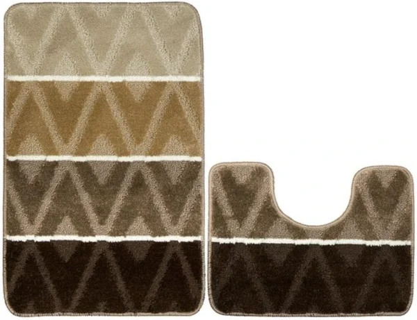 P-87213232979234-20260405134324.webp Unyqoos® Set van twee luxe badmatten met antislip en 3D-effect voor badkamercomfort