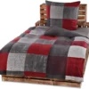 P-87213232988900-20260405103825.webp Unyqoos® Vierdelige Omkeerbare Beddengoedset van Zacht Microvezel Fleece voor de Winter