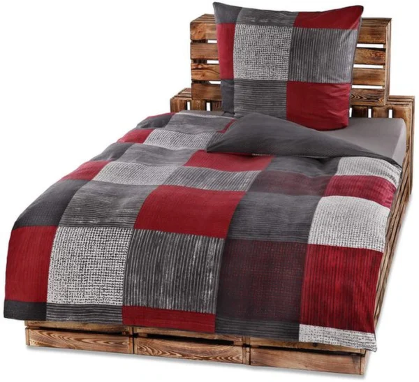 P-87213232988900-20260405103825.webp Unyqoos® Vierdelige Omkeerbare Beddengoedset van Zacht Microvezel Fleece voor de Winter