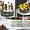 Unyqoos® Draaibare Organizers voor Keuken en Badkamer - Set van 2 Multifunctionele Opbergrekken met Antislip Design