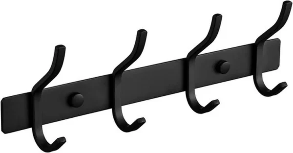 P-87213233027400-20260406114933.webp Unyqoos® Wandgarderobe met vier roestvrije haken voor elke ruimte in huis