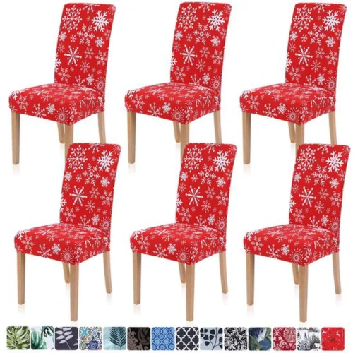 Unyqoos® Rekbare stoelhoezen set voor eetkamerstoelen, ideaal voor elk interieur
