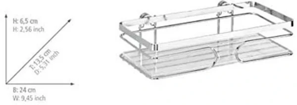 P-87213233038771-20260405174110.webp Unyqoos® Stijlvolle roestvrijstalen wandplank voor extra opbergruimte in de badkamer