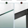 P-87213233045604-20260405180934.webp Unyqoos® Set van vier roestvrijstalen douchehaken voor glazen wandmontage zonder boren