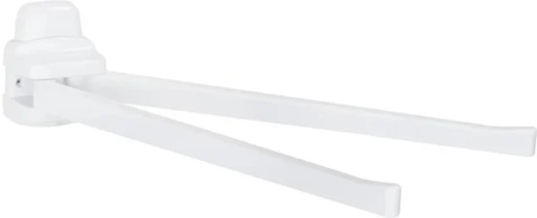 Unyqoos® Witte handdoekhouder met beweegbare armen en eenvoudige montage