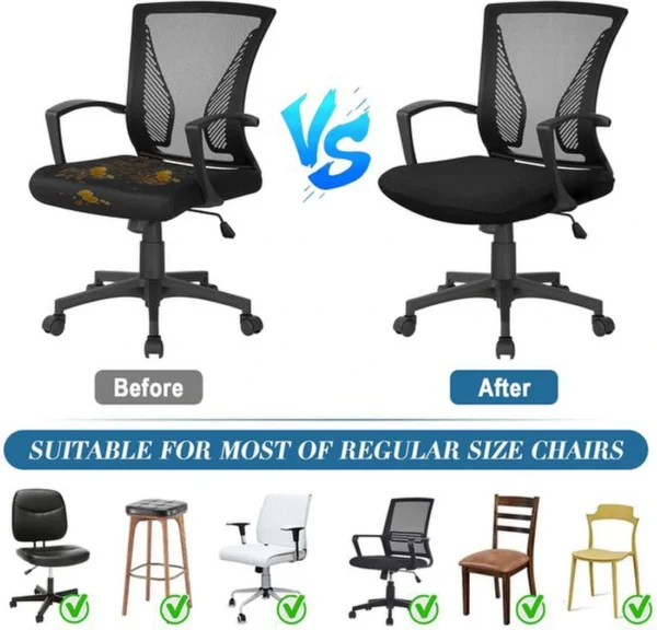 Unyqoos® Elastische en wasbare stoelhoes voor veelzijdige bescherming en decoratie