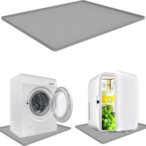 Unyqoos® Grijze siliconen beschermmat met verhoogde rand voor mini-koelkasten en apparaten
