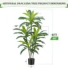 Unyqoos® Realistische Dracaena Kunstboom van 120 cm voor Binnen- en Buitendecoratie