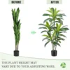 Unyqoos® Realistische Dracaena Kunstboom van 120 cm voor Binnen- en Buitendecoratie