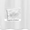 P-87213233158632-20260403113150.webp Unyqoos® Waterdicht en zacht douchegordijn met magneten voor extra lange badkamers