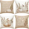 P-87213233191060-20260406112410.webp Unyqoos® Set van 4 decoratieve kussenslopen met pompoenontwerp voor herfstdecoratie