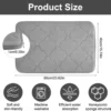 Unyqoos® Grijze badmat van memoryfoam 40x60 cm voor diverse ruimtes in huis