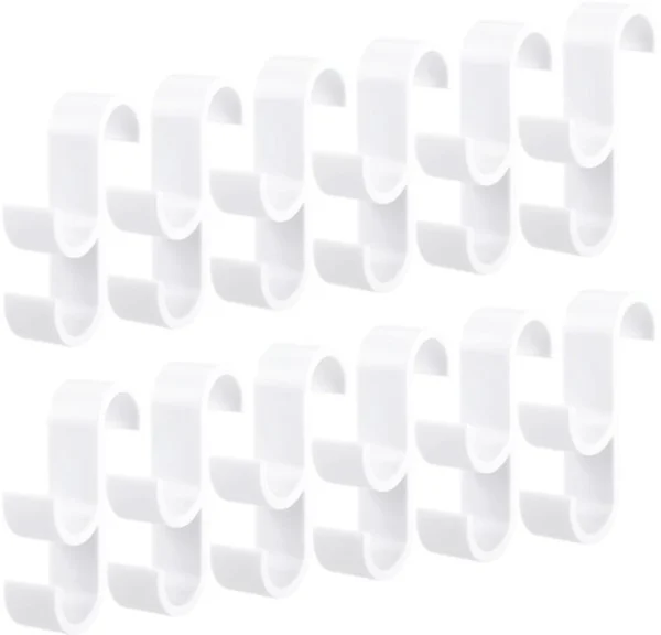 Unyqoos® Set van 12 compacte en haken voor handdoekradiator en meer
