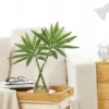 P-87213233232404-20260405141009.webp Unyqoos® Levensechte Dracaena Kamerplant in Stijlvolle Glasvaas voor Interieurdecoratie, groente, 36 cm