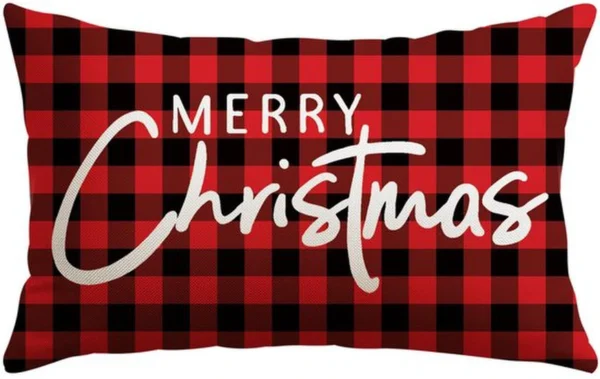 P-87213233238062-20260406112638.webp Unyqoos® Rode Kerstkussensloop 30x50 cm voor Sfeervolle Woonkamer of Slaapkamer