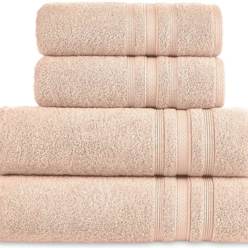 P-87213233241480-20260405182858.webp Unyqoos® Deluxe 4-delige katoenen handdoekenset met diverse maten voor ultiem comfort en absorptie