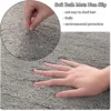 Unyqoos® Halfronde antraciet badmat voor hoekdouche met antislip en wasbare microvezel