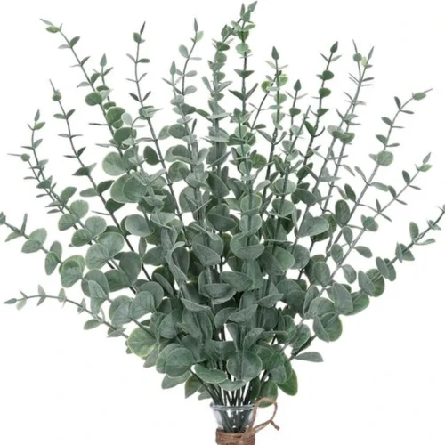 Unyqoos® Set van 30 Gedroogde Eucalyptus Stelen voor Bruiloft en Interieurdecoratie